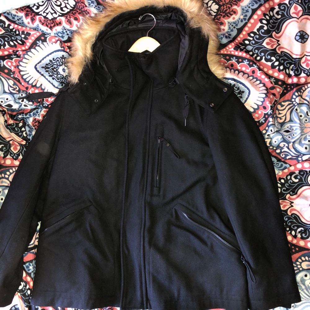 Marc New York/Andrew Marc hooded Pea coat